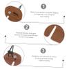 BCOATH Double-Layer Cowhide Archery Finger Guard Bow Arrow Thumb Release Protector Leather Archery Finger Tab view 2