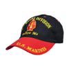 Trade Winds U.S United States 2nd Marine Division Div Hat Black Cap Curved Bill Adjustable, 7 3/4 view 1