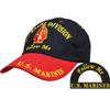 Trade Winds U.S United States 2nd Marine Division Div Hat Black Cap Curved Bill Adjustable, 7 3/4 view 2