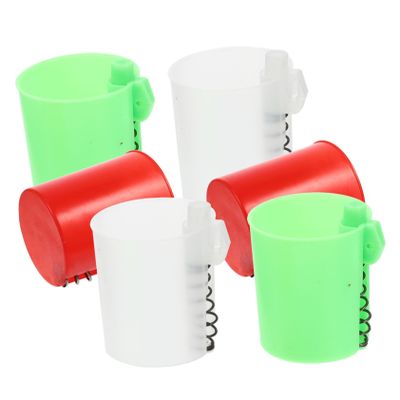 Anneome 6pcs Fishing Bait Cup Holder Lure Basket for Freshwater Carp Fishing Trap Bait Trap Cage