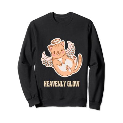Cats Kitten Lover Angel Wings Heavenly Paws Cute Animals Sweatshirt