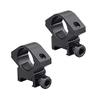 M1SURPLUS Mid-Height 1 Inch Internal Diameter Aluminum Picatinny Scope Ring Mounts fits Factory Bases on Ruger American and Precision .22 Rifles view 1