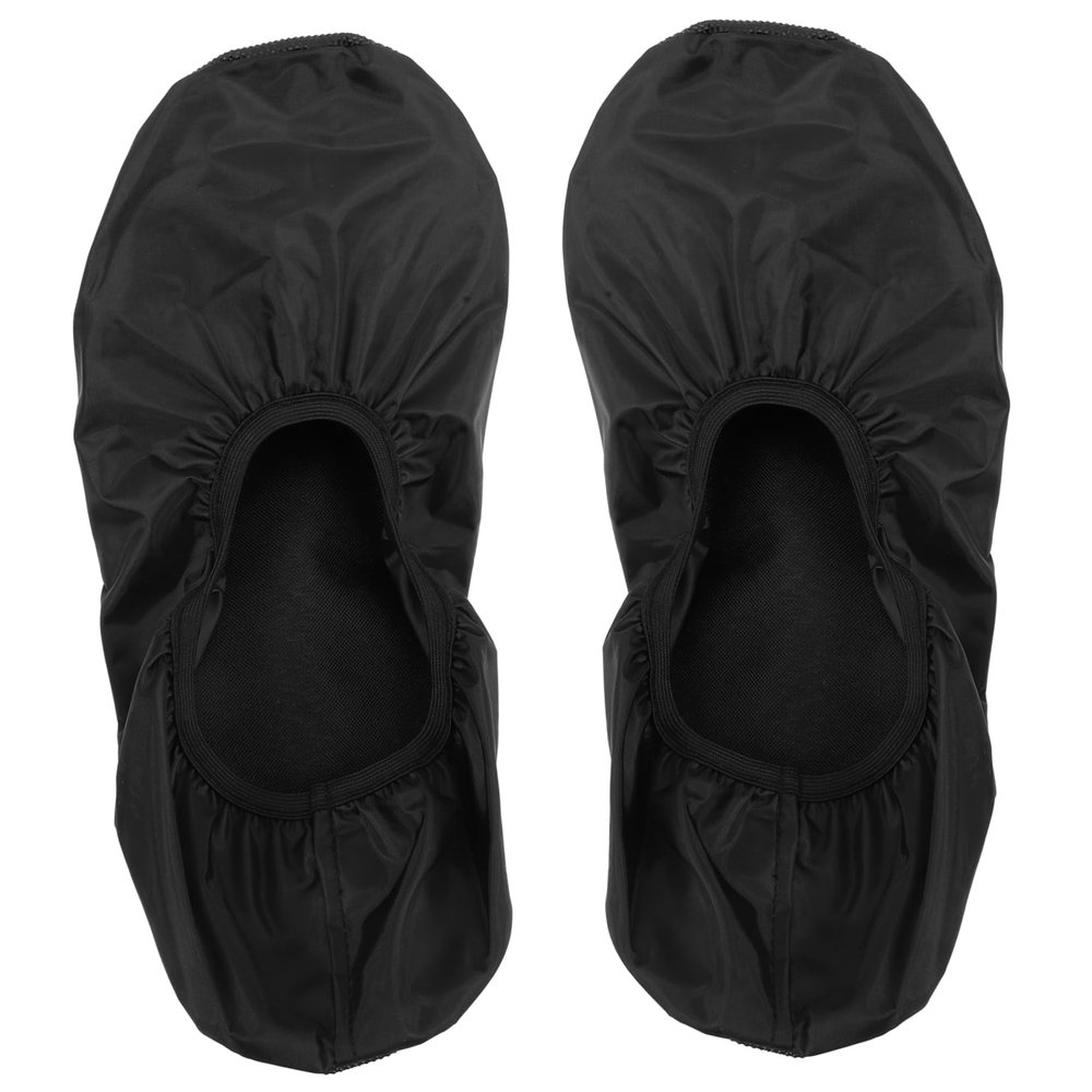 LIOOBO 2pcs Sports Bowling Shoe Covers Slip Shoe Coverings Protective and Portable for Bowling Supplies Black