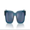 Arnette AN4343 Bigflip Sunglasses, Transparent Blue/Blue Mirrored Blue, 52 mm view 1