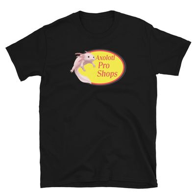 Axolotl Tshirt Fisher Axolotl Shirt Animal Axolotl Lover T-Shirt Black