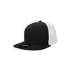 DECKY Boys Youth 6 Panel High Profile Structured Cotton Trucker, Black/White Baseball Cap, Multi view 1