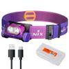 Fenix HM65R-T V2.0 Running Headlamp, 1600 Lumen White Light and Warm White Dual Beams, USB-C Rechargeable, Lightweight Long Runtime for Trail Running, with Organizer (Nebula) view 1