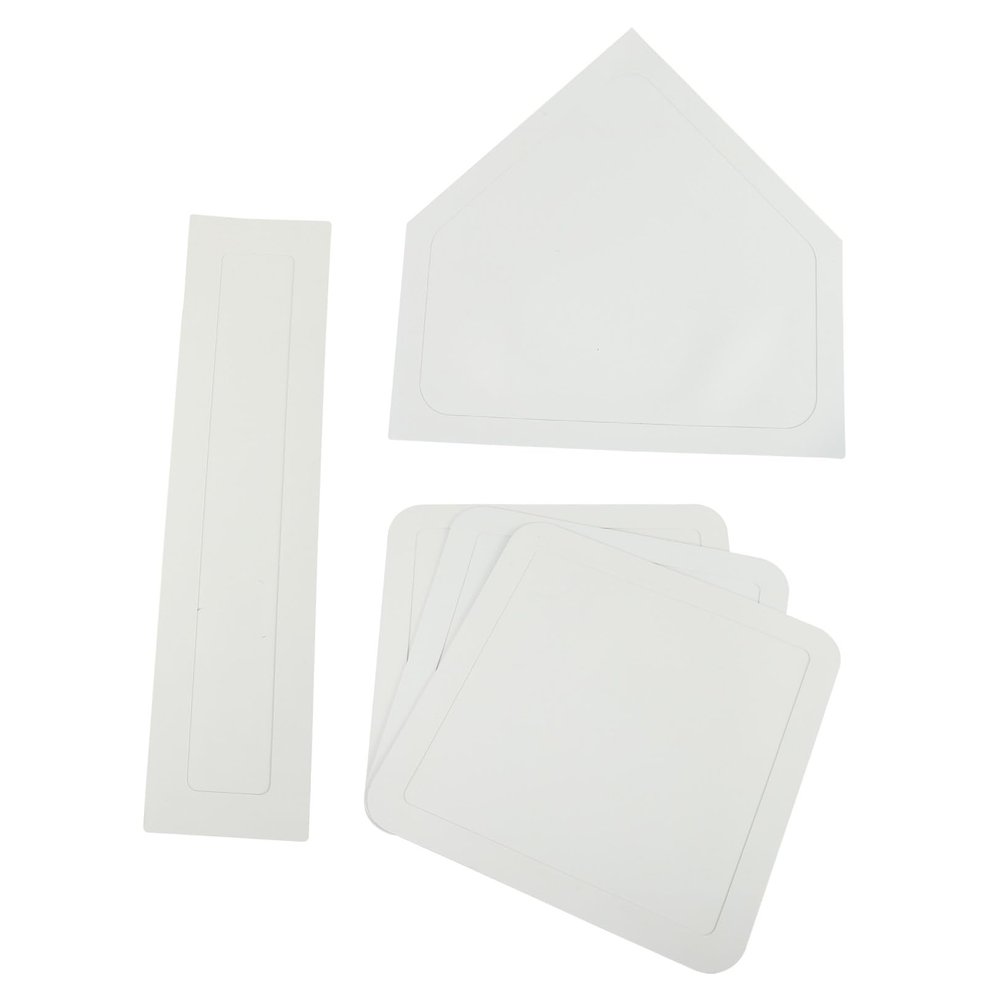 KICHOUSE 5pcs Rubber Baseball Base Non- Thrown Down Mat for for Youth Practice Schools Parks Baseball Court Equipment