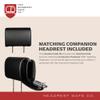The HEADREST Safe Leatherette Removable Slide Bundle Headrest Safe - Passenger Seat, Black view 2