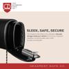 The HEADREST Safe Leatherette Removable Slide Bundle Headrest Safe - Passenger Seat, Black view 3
