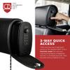The HEADREST Safe Leatherette Removable Slide Bundle Headrest Safe - Passenger Seat, Black view 4