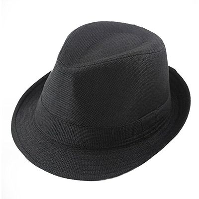 CALLARON Fedora Hats for Boys Kids Fedora Hats Boy Kids Girl for Jazz Hat Child Summer Black