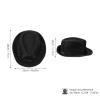 CALLARON Fedora Hats for Boys Kids Fedora Hats Boy Kids Girl for Jazz Hat Child Summer Black view 2