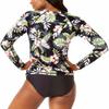Hurley Womens UPF 50+ Long Sleeve Rashguard (US, Alpha, Small, Regular, Regular, Beach Blossom) view 3