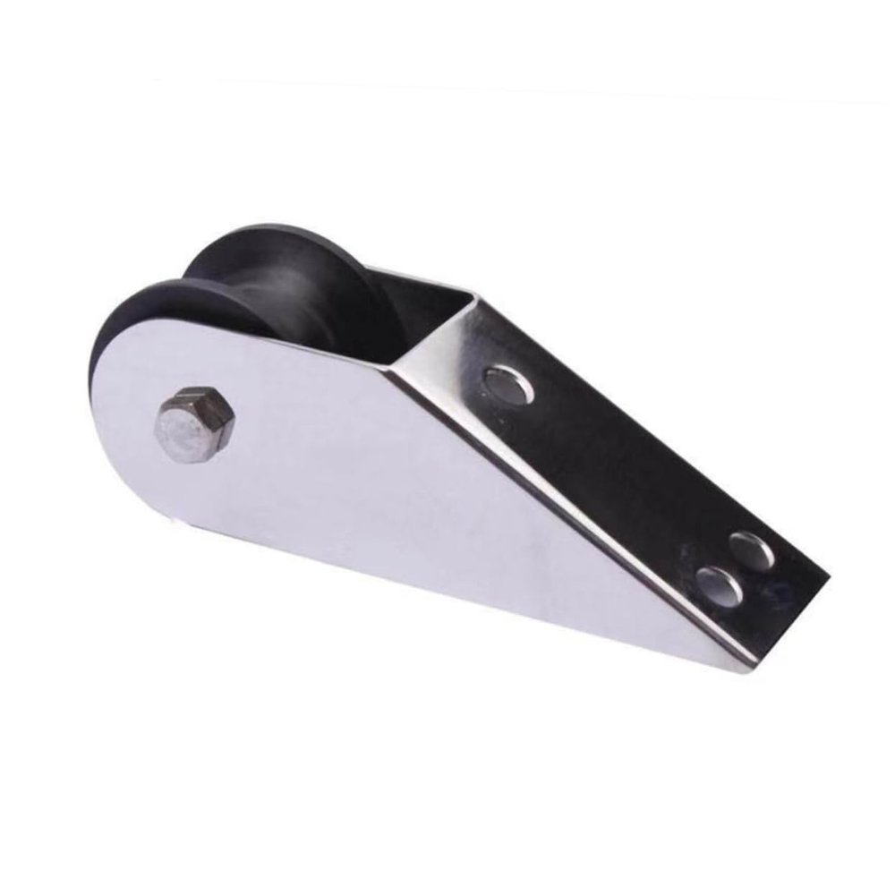 SUPVOX Boat Anchor Bracket Locking Control Marine Anchor Chain 304 Stainless Steel Nylon Roller Easy Install Silver