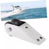 SUPVOX Boat Anchor Bracket Locking Control Marine Anchor Chain 304 Stainless Steel Nylon Roller Easy Install Silver view 4