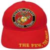 Trade Winds United States Marine Corps The Few The Proud Ball Cap Baseball Hat Adjust Red, 7 3/4 view 1