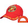 Trade Winds United States Marine Corps The Few The Proud Ball Cap Baseball Hat Adjust Red, 7 3/4 view 2