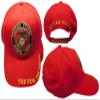 Trade Winds United States Marine Corps The Few The Proud Ball Cap Baseball Hat Adjust Red, 7 3/4 view 3