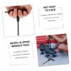 SUPVOX 4pcs Shaped Roller Skates Wrench Wheel Removal Tool for Inline Skates and Ice Skating Shoes and Easy to Use for Daily Repairs and Maintenance view 2