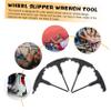 SUPVOX 4pcs Shaped Roller Skates Wrench Wheel Removal Tool for Inline Skates and Ice Skating Shoes and Easy to Use for Daily Repairs and Maintenance view 4