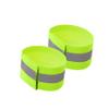 Anneome 8pcs Reflective Luminous Wristbands Fluorescent Yellow Safety Bands for Running Sports and Night Activities Durable Elastic Material High Visibility for Enhanced Security