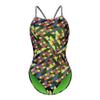 Dolfin Uglies Women's One Piece Swimsuit - Athletic V-Back Training Swimsuit (Blue, 22) view 1