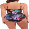 Jessica Simpson Womens Midweight Textured One Piece Swimsuit (US, Alpha, X-Small, Regular, Regular, Palms) view 3