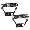 Anneome 2pcs Bike Cable Lock Combination Security Lock for Bicycles Flexible Wire Rope Portable for Mountain Bikes Motorcycles and Electric Scooters