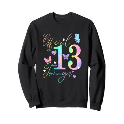 13th Birthday Girls 13 Years Official Teenager Birthday 13 Sweatshirt