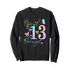 13th Birthday Girls 13 Years Official Teenager Birthday 13 Sweatshirt view 1