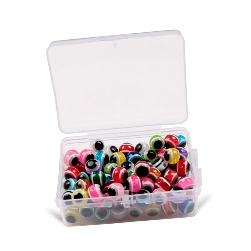 Anneome Bass Fishing Enhancement 100pcs 8mm Fisheye Blocking Beans for DIY Lure Eyes and Crafts