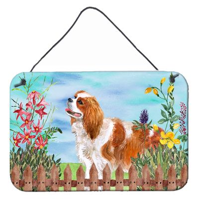 Cavalier Spaniel Spring Wall or Door Hanging Prints 8 x 12 in.