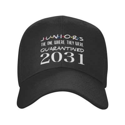 Piguncle Class of 2031 Graduation Juniors Quarantine Classic Duckbill Caps for Stylish Sun Protection Black