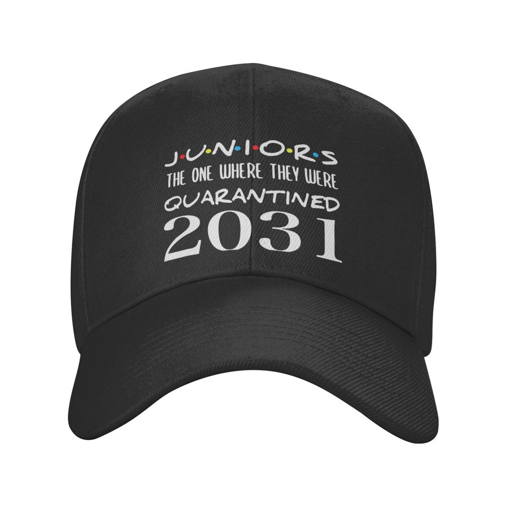 Piguncle Class of 2031 Graduation Juniors Quarantine Classic Duckbill Caps for Stylish Sun Protection Black