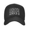 Piguncle Class of 2031 Graduation Juniors Quarantine Classic Duckbill Caps for Stylish Sun Protection Black view 1