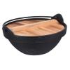 Zerodeko 1set Camping Cookware Iron Japanese Sukiyaki Pot Lid Portable Outdoor Hanging Cooking Pot for Hiking Backpacking Picnics and Family Gatherings view 1