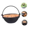 Zerodeko 1set Camping Cookware Iron Japanese Sukiyaki Pot Lid Portable Outdoor Hanging Cooking Pot for Hiking Backpacking Picnics and Family Gatherings view 3
