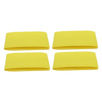 SUPVOX 4pcs Elastic Captain Armbands for Team Sports Soccer Basketball Football Easy to Use Bright Suitable for Adults and Boys and Girls