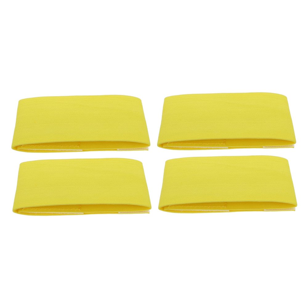 SUPVOX 4pcs Elastic Captain Armbands for Team Sports Soccer Basketball Football Easy to Use Bright Suitable for Adults and Boys and Girls