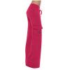NATHGAM Wide Leg Pants for Women Baggy Yoga Pants High Waist Workout Flare Pants Solid Drawstring Lounge Pants Gym Sweatpants Hot Pink view 1