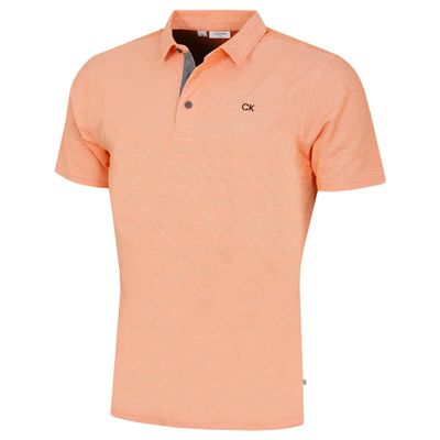 Calvin Klein Men's Prep Campus Golf Polo Shirt - Orange - M
