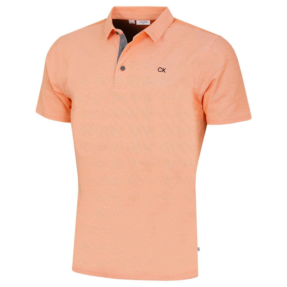 Calvin Klein Men's Prep Campus Golf Polo Shirt - Orange - M