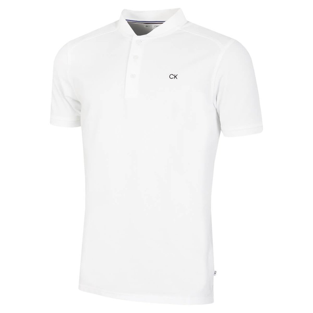 Calvin Klein Men's Blade Collar Polo Shirt - White - L