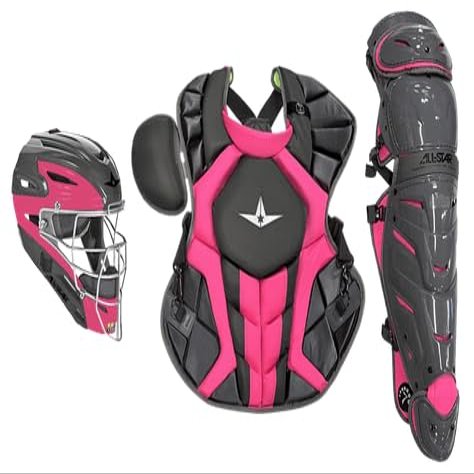 All-Star Axis Pro S7 Intermediate Hot Pink/Graphite Catcher's Kit