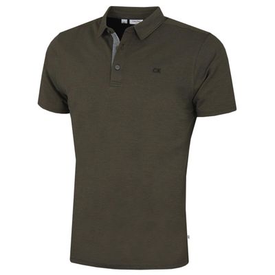 Calvin Klein Men's Prep Campus Golf Polo Shirt - Olive - XL