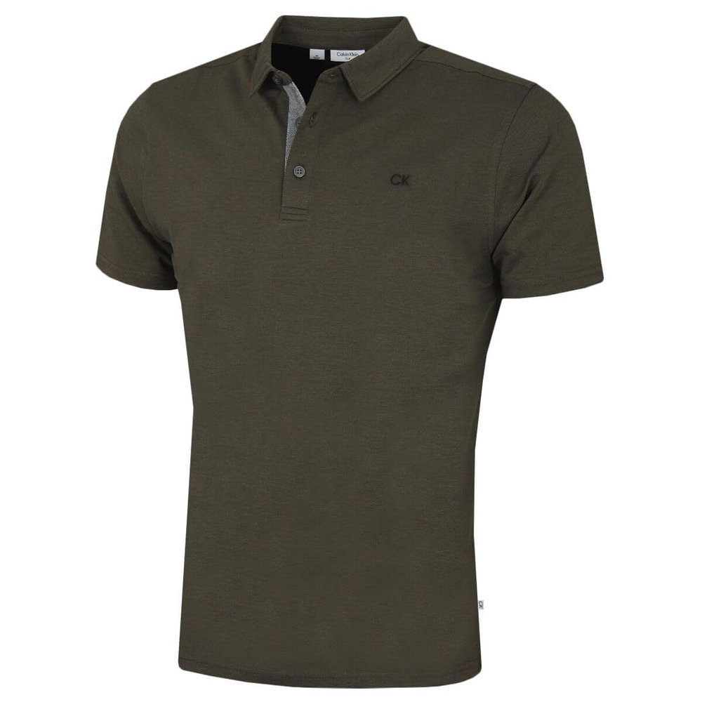 Calvin Klein Men's Prep Campus Golf Polo Shirt - Olive - XL
