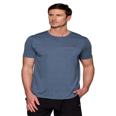 Avalanche Men's Soft Jersey Crewneck Tee Zipper Pocket Breathable Short Sleeve Hiking Tee for Workouts, Sports, Casual Wear