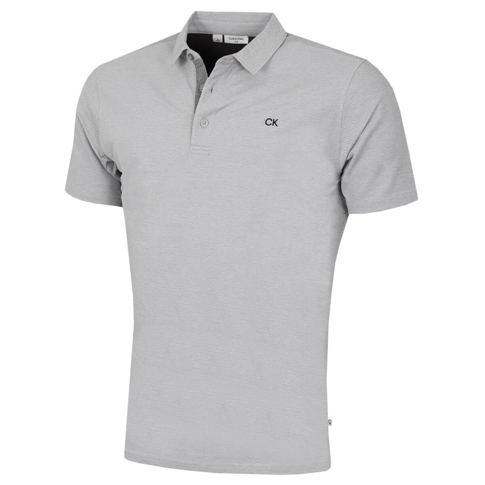 Calvin Klein Men's Prep Campus Golf Polo Shirt - Silver - S