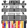 Custom Medal Hanger Display Rack - Personalized Metal Sports Awards Organizer with Name for Wall 60+ Race Plaques Display for Athlete Kids Gymnastic,Run,Soccer,Baseball,Football,Hockey,Basketball view 1